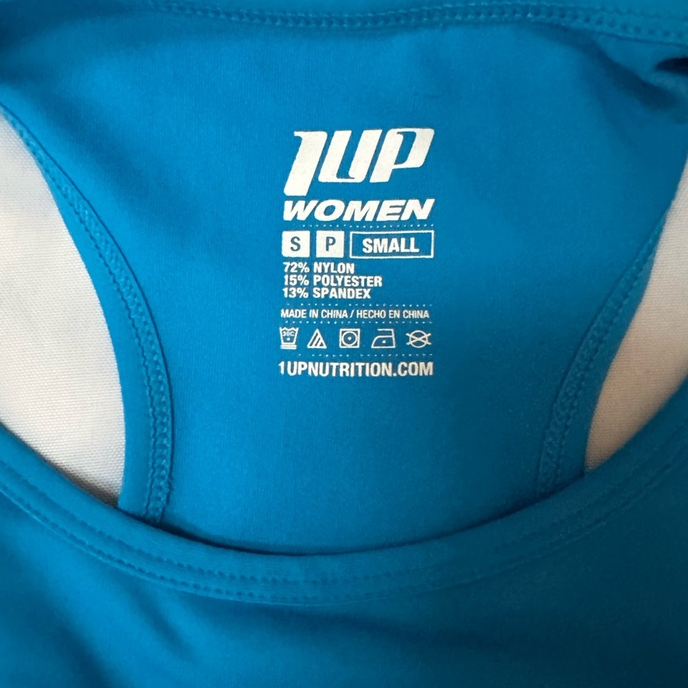 1Up Nutrition Women's Blue Sports Bra - SIZE SMALL - Picture 5 of 7